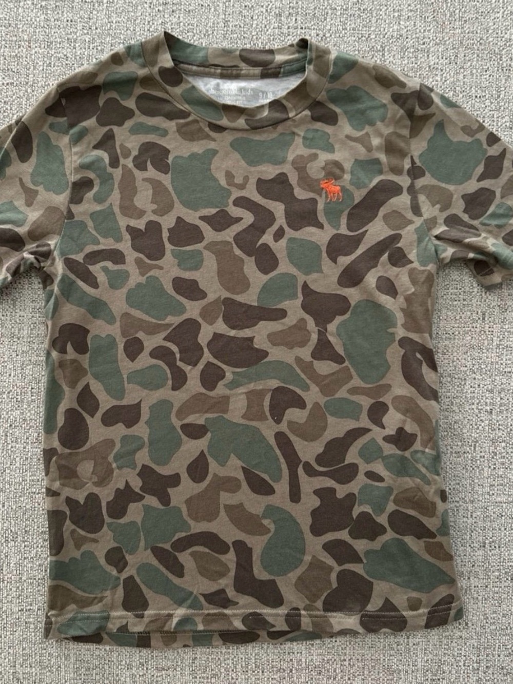 Abercrombie Kids Camouflage Crewneck Shirt - Green/Brown
